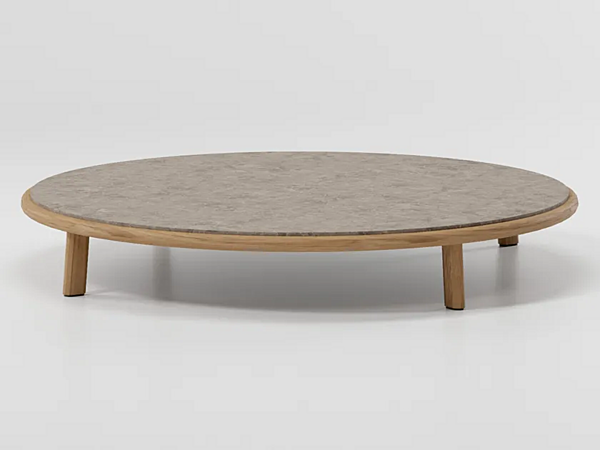 Кофейный столик низкий круглый из алюминия KETTAL Giro KS7401300 фабрика KETTAL из Италии. Фото №2
