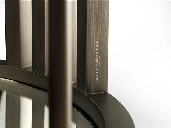 Круглый мраморный стол с латунной основой GHIDINI1961 Merlino фабрика GHIDINI1961 из Италии. Фото №6