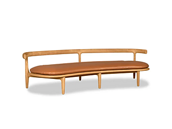 Садовый диван с мягкой спинкой из ткани BAXTER Himba Outdoor