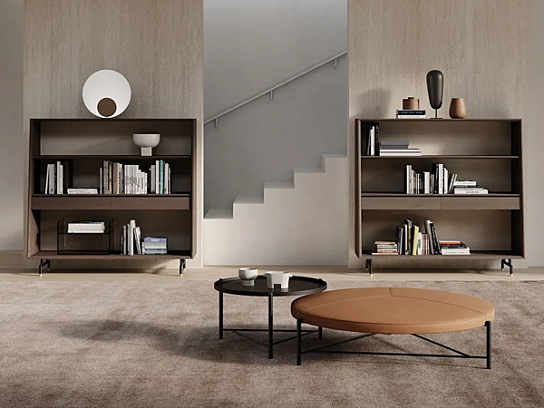 Напольная книжная полка из фанеры Frigerio Analog 18200F фабрика Frigerio из Италии. Фото №5