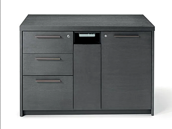 Деревянная офисная тумба с регулируемой высотой верхней панели i 4 Mariani INCA фабрика i 4 Mariani из Италии