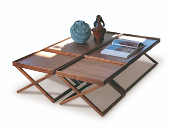 Прямоугольный деревянный боковой стол VIBIEFFE 9500 047 9500047 фабрика VIBIEFFE из Италии