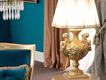 Настольная лампа с фиксированной ручкой из металла MODENESE GASTONE 13701 фабрика MODENESE GASTONE из Италии