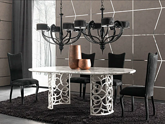 Мраморный стол CORTEZARI Flora 223-RS-1M
