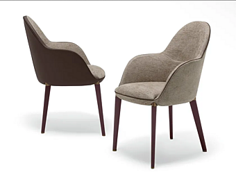 Кресло с подлокотниками из дерева и ткани Selene GIORGETTI 73010, 73011 фабрика GIORGETTI из Италии