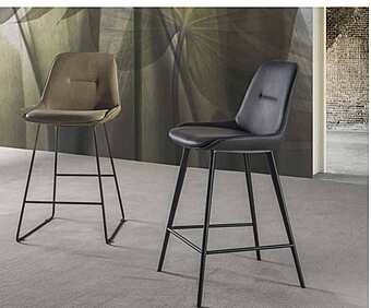 Стул барный из металла и эко-кожи ARREX A510 фабрика ARREX из Италии