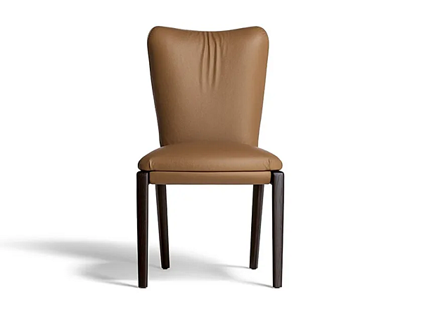 Стул с обитой спинкой из кожи POLTRONA FRAU The Collection 2 фабрика POLTRONA FRAU из Италии. Фото №1