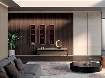 Модульная настенная деревянная стенка MISURAEMME Puzzle фабрика MisuraEmme из Италии