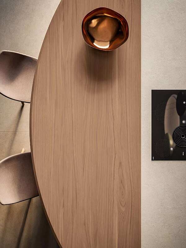 Современная кухня с островом ASTER CUCINE Domina Noce Blade Opaco фабрика Aster Cucine из Италии. Фото №7