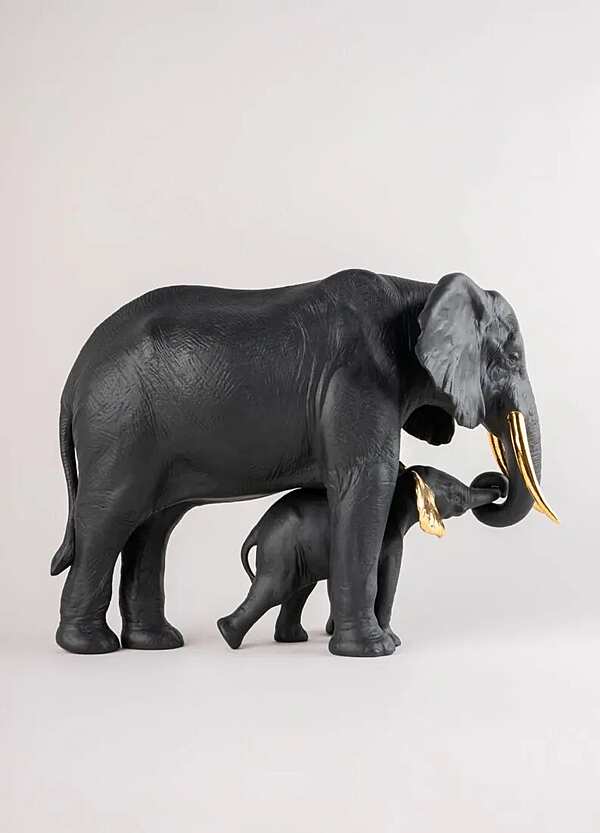 Скульптура LLADRO Leading the way Sculpture. Black-gold. Limited Edition фабрика LLADRO из Италии. Фото №3