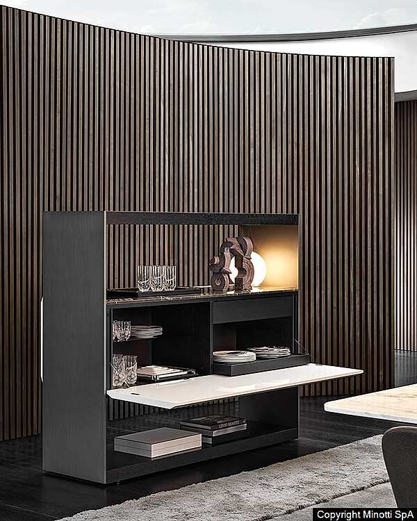 Стеллаж MINOTTI Carson Dine фабрика Minotti из Италии. Фото №4