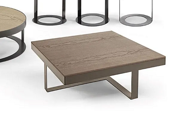 Кофейный стол квадратный из металла Frigerio Otis 8113 фабрика Frigerio из Италии. Фото №1