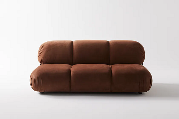 Диван на три места из замши с мягкой спинкой Nube Italia Bold N242002 фабрика Nube Italia из Италии. Фото №2
