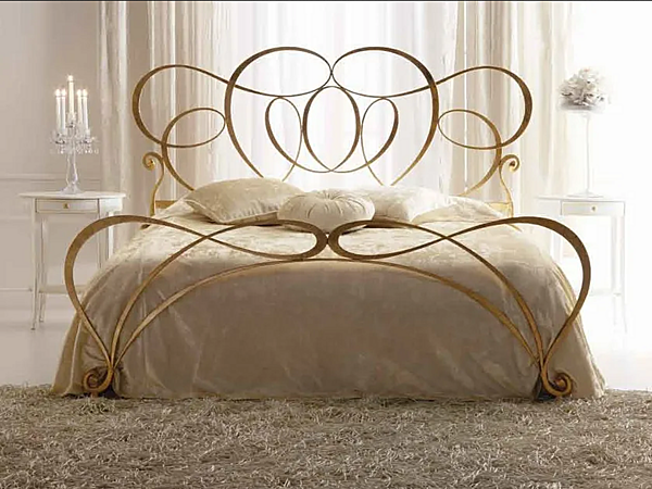 Двуспальная кровать с обитой спинкой из ткани CORTEZARI Paloma фабрика CORTE ZARI из Италии. Фото №2