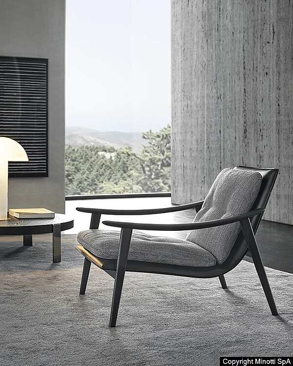 Кресло MINOTTI Fynn фабрика Minotti из Италии. Фото №22