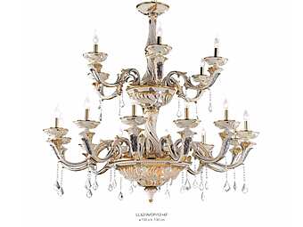 Люстра LORENZON Gem LL.62/AVOP/12+6F фабрика LORENZON (F.LLI LORENZON) из Италии
