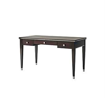 Стол письменный из массива дерева с отделкой из металла DECORA ( LCI STILE) D0429 фабрика DECORA ( LCI STILE) из Италии