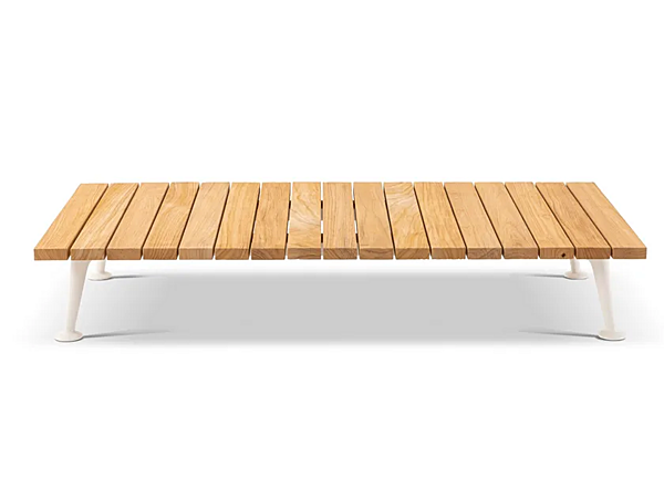 Прямоугольный кофейный стол из алюминия и дерева CASSINA 239 FENC E NATURE фабрика CASSINA из Италии. Фото №2