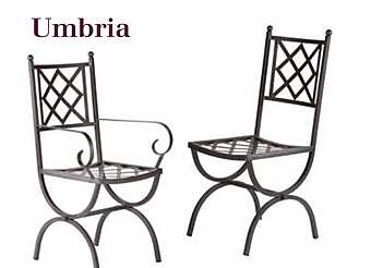 Стул металлический садовый L_Antica Deruta Umbria