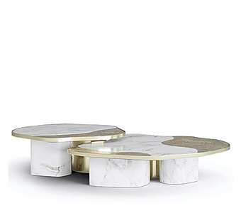 Стол журнальный KOKET Ophelia Calacatta фабрика KOKET из Италии