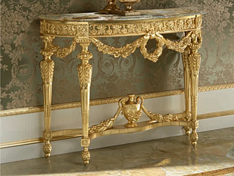 Консольный стол полукруглый из дерева MODENESE GASTONE 14605