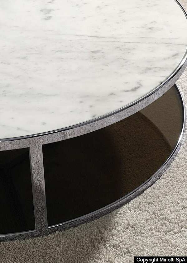 Журнальный стол MINOTTI Huber  фабрика Minotti из Италии. Фото №5