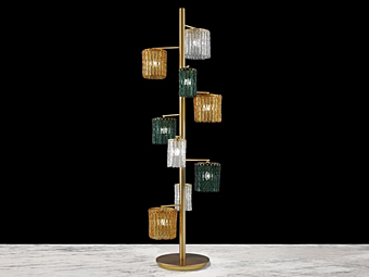 Напольная лампа из стекла Salix Glamour PT9 Euroluce Lampadari фабрика EUROLUCE LAMPADARi из Италии