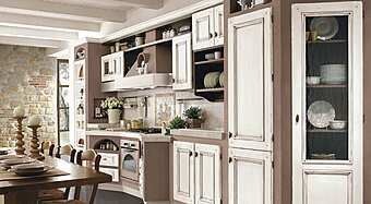 Кухня из популярового дерева с ручками LUBE CUCINE Beatrice 4