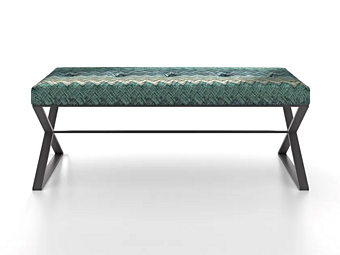 Обитая скамья из ткани F.lli ORSENIGO ICS  фабрика ORSENIGO из Италии
