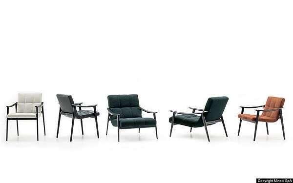 Кресло MINOTTI Fynn фабрика Minotti из Италии. Фото №2