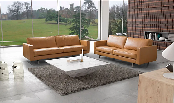 Диван из кожи с мягкой спинкой MitoHome Ego фабрика MitoHome из Италии. Фото №3