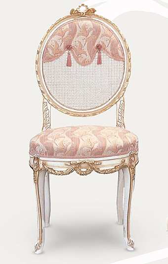 Стул с обитой спинкой из шелка и массива дерева FRATELLI RADICE 283 фабрика FRATELLI RADICE из Италии