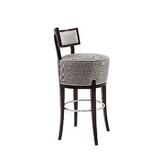 Барный стул из массива дерева с мягкой обивкой DECORA ( LCI STILE) N068L фабрика DECORA ( LCI STILE) из Италии