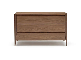 Прикроватная тумбочка с 3 ящиками из дерева ARTE BROTTO LEONARDO L329 L390 фабрика Arte Brotto из Италии