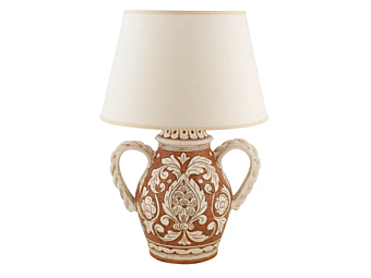 Настольная лампа из керамики ручной работы Scalfito L_Antica Deruta SC/35/L/40