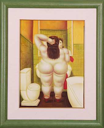 Картина итальянского художника сюжет холст, масло art. 46A   копия Fernando Botero Il Bagno    фабрика  из Италии