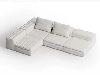 Угловой диван на четыре места из ткани Samet Low E Gervasoni фабрика Gervasoni из Италии