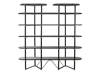 Двусторонняя полка из древесного фанеры CASAMILANO BOOMERANG фабрика CASAMILANO из Италии