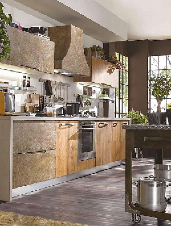Кухня ARRIMOBILI Rovere naturale abete laccato metallo фабрика ARRIMOBILI из Италии. Фото №4