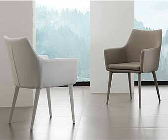 Кресло из металла, текстиля и эко-кожи ARREX A242