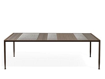 Прямоугольный стол из дерева с мраморной столешницей GIORGETTI GEA 87000, 87001, 87002, 87003 фабрика GIORGETTI из Италии