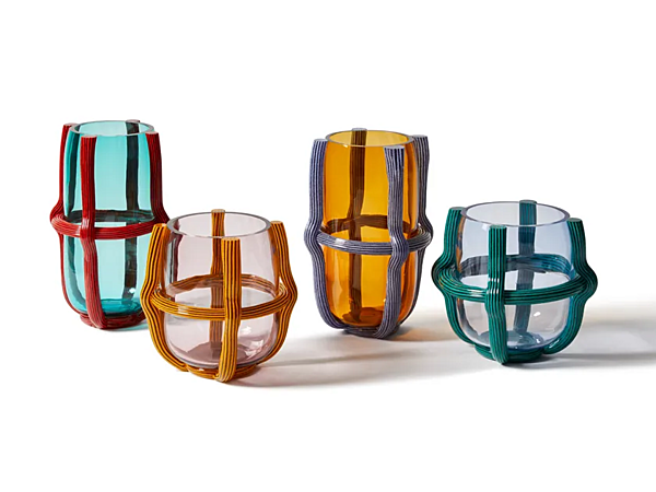 Круглая ваза из blown glass CASSINA Sestiere фабрика CASSINA из Италии. Фото №1