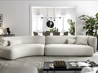 Секционный диван из ткани NOVAMOBILI Blossom 