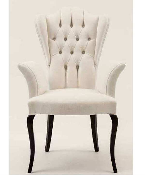 Кресло из массива дерева с мягкой обивкой DECORA ( LCI STILE) N002C фабрика DECORA ( LCI STILE) из Италии. Фото №2
