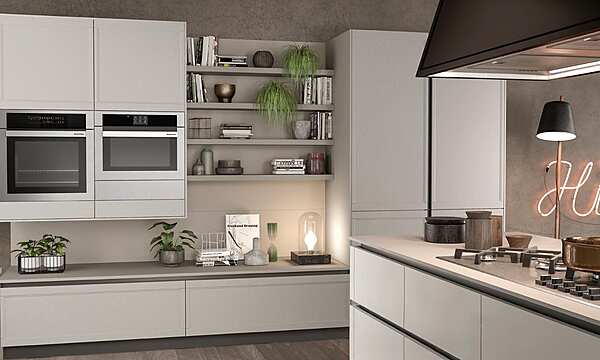 Кухня с островом из дерева LUBE CUCINE Flavour 8 фабрика LUBE CUCINE из Италии. Фото №5