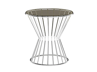 Кофейный столик круглой формы из металла и стекла Capital Collection Khero KE.SR Кофейный столик круглой формы из металла и стекла Capital Collection Khero KE.SR фабрика Capital Collection из Италии