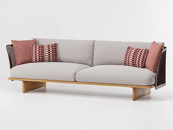 Диван из ткани с сетчатой спинкой KETTAL MESH KS1700100 фабрика KETTAL из Италии. Фото №2