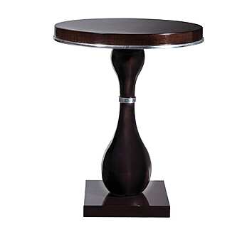 Столик кофейный из массива дерева с отделкой из металла DECORA ( LCI STILE) N0519. N0529 фабрика DECORA ( LCI STILE) из Италии