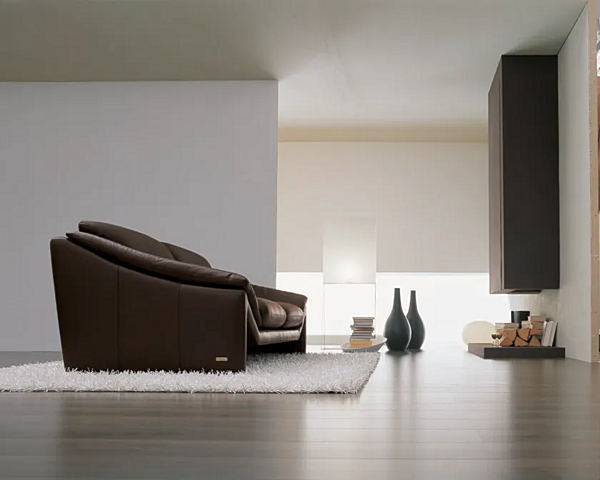 Диван на два места с обитой спинкой из ткани MitoHome Noctua фабрика MitoHome из Италии. Фото №3