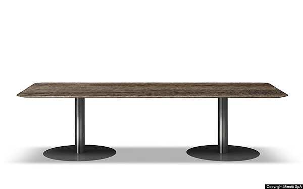 Стол MINOTTI Bellagio "Dining" Pewter  фабрика Minotti из Италии. Фото №1